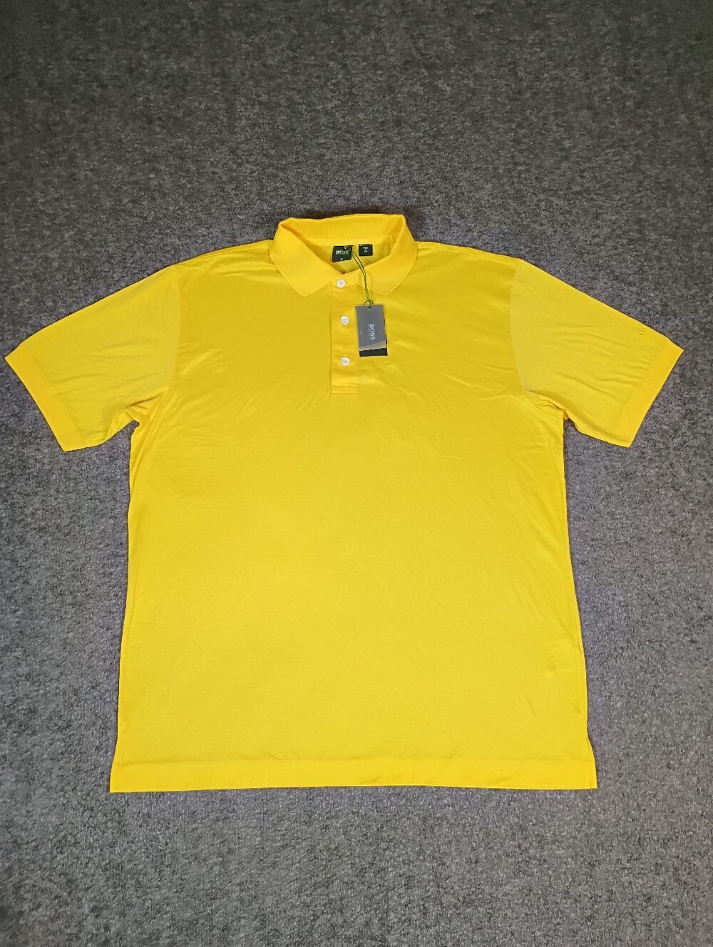 Men's Yellow Polo Shirt - Classic Short Sleeve